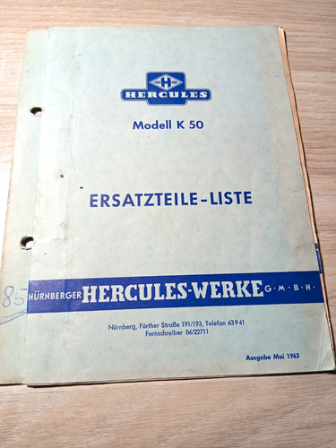 Hercules ersatzteilliste - 50,