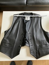 motorrad leder weste herren