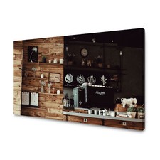 Leinwand-Bilder: Schöne Holzküche,ideale Ausstattung Größe: 40x30-120x80 cm