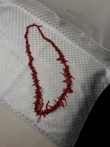Korallenkette rot lachskoralle - rot,