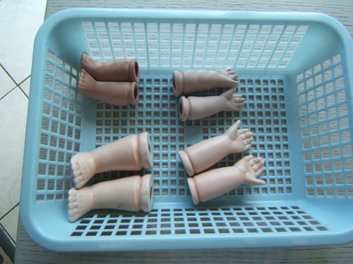 Porzellan puppenteile 2xarme - porzellan-puppenteile, (2xarme
