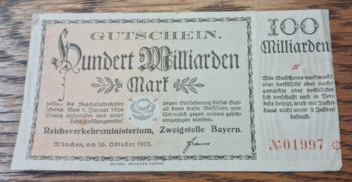 100 milliarden mark 1923 - 100,