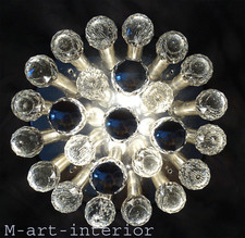Ernst PALME, Kristall Lüster, Sputnik Atom Decken-Leuchte, Chandelier, 1960er