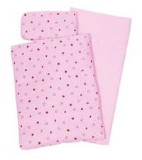 Puppenbettzeug Herz/Krone |