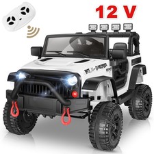 Kinder Elektroauto 2-Sitzer Kinderauto 12V Kinderfahrzeug mit Musik & Bluetooth