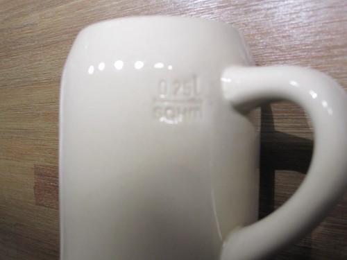 Kleiner bierkrug liter - kleiner, 0,25