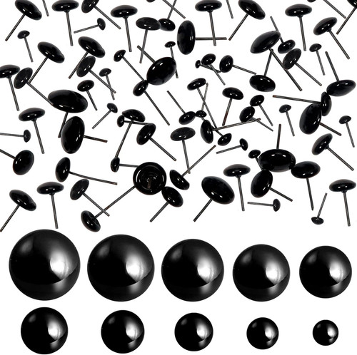 Schwarz glasauge 100 stück - schwarz,