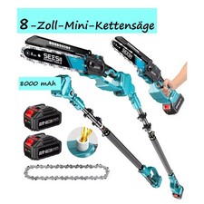 2*Akku Kettensäge Teleskop Astsäge Teleskopsäge Kettensäge Teleskop Hochentaster