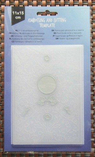 Embossing and cutting - cutting, template