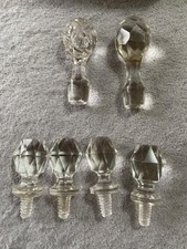 6 Glas Möbelknöpfe