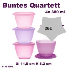 TUPPERWARE 4x 380 ml Frische