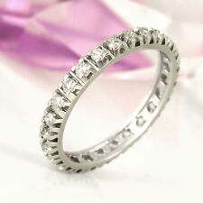 Ring Memory 585 Weißgold 14K 25 Diamanten ca 0,50 ct Wesselton vsi Gr. 53