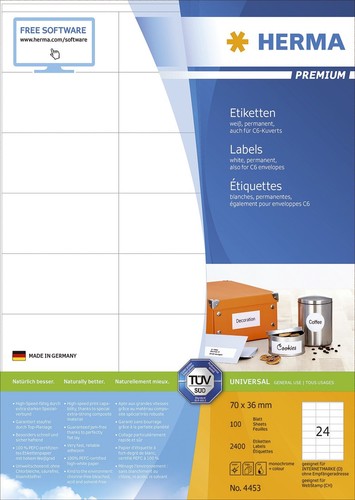 Herma 4453 - , etiketten