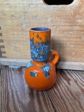 Vintage Design Jopeko Fat Lava Vase  Orange 60/70 er Jahre