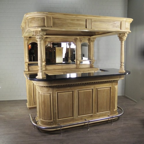 22226 hausbar theke teakholz - hausbar,