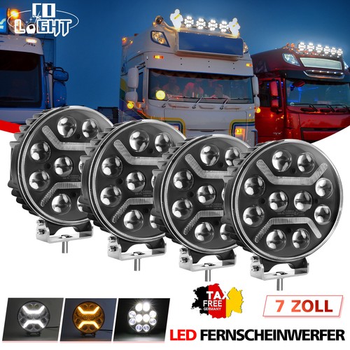 Led zusatzscheinwerfer - 4x, 7"