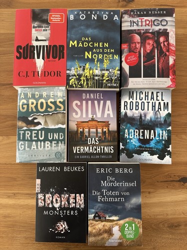 Top krimi thriller bücher - 8x,