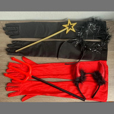 Zubehör Kostüm Teufel/schwarz Engel Accessories