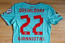 Fortuna Düsseldorf Pokal Trikot hellblau 13-14 #22 Gianniotas Gr.M DFB Patch F95