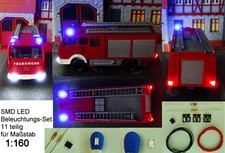 SMD LED Beleuchtungsset Bausatz Blinkt Blau Polizei Feuerwehr  Spur N C3005