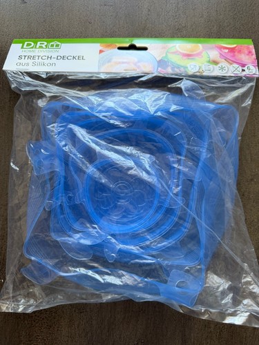 6er set silikon stretch deckel - set,
