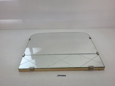 Wandspiegel Glas Holz Zweiteilig Muster geschliffen Einrichtung Deko #259980