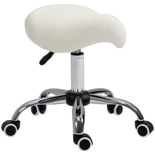 Homcom leder sattelhocker - leder,