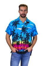 Funky Hawaiihemd Strand Türkis Kurzarm