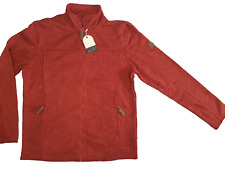 BAUMFUCHS Herren Strickjacke Fleecejacke rot Gr. XL NEU