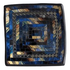 Dekoschale Mosaikschale blau