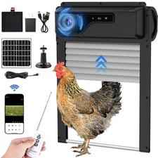 Aluminum Hühnerklappe Hühnerstall Automatische Solar Akku mit Timer APP Control