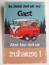 Wohnmobil Camper METALLSCHILD "sind wir nur Gast..." Caravan, Reisemobil, Van A5