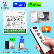 433mhz WiFi Funk Rolladensteuerung Nachrüstset Vorhang Schalter RF Fernbedienung