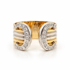 Cartier Ring Doppel C mit