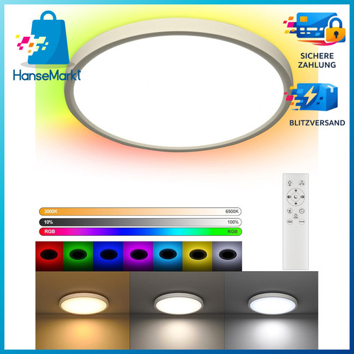 Deckenlampe led dimmbar rgb - deckenlampe,