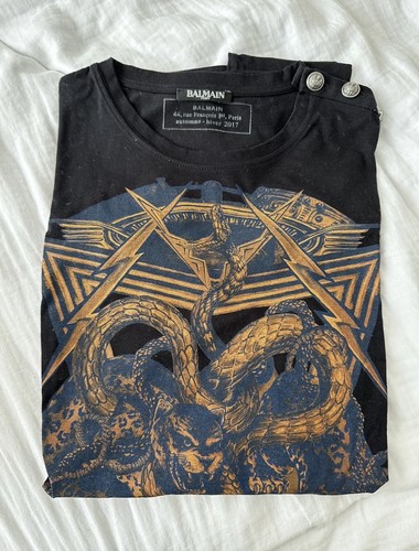 Balmain herren shirt - t-shirt, schwarz