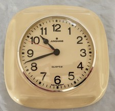 JUNGHANS Quartz elektrische Küchenuhr Wohnzimmeruhr Keramik quadratisch