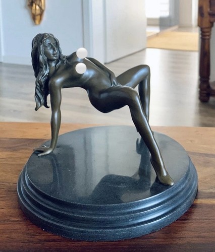 Bronzefigur jungfrau skulptur - jungfrau,