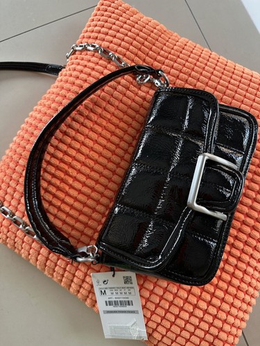 Zara mini bag gesteppt - gesteppt, lack