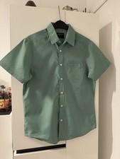 NEU Herren Sommerhemd von IDENTIC MAN Gr. M helles grün u. weiß dezent gemustert