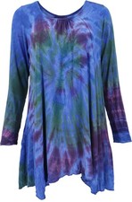 Batik langarm Tunika, Hippie