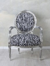 Barocksessel Zebra Sessel