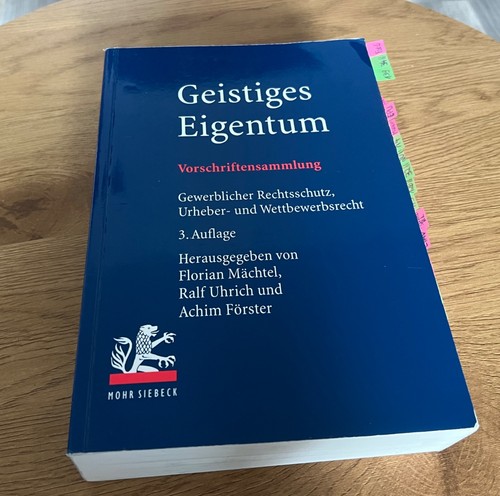 Geistiges eigentum auflage - eigentum, 3.auflage