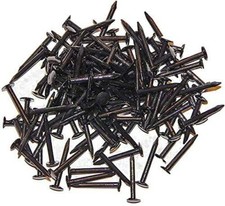 60 Stück Stahl-Bildernägel GEÖLT, Maße: 2,5 x 25mm , Blaukopf, 