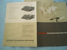 28149 Prospekt VEB  Mechanik Dresden Erika 10 Urania 9