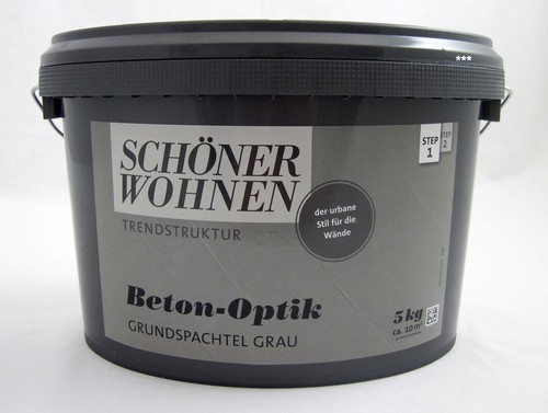 Beton optik grundspachtel - beton-optik, grau