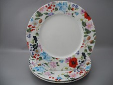 Royal Limoges 3 Speiseteller Blumendekor France Essteller Beeren