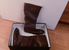 Original Navyboot Bootstiefel, echt Leder Gr. 40 / US 9 / UK 7 - Rehbraun