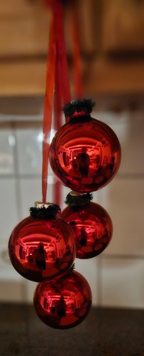 Lauscha weihnachtsschmuck rot - lauscha,