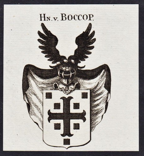 Boccop coat arms adel - boccop,